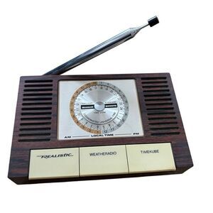 Realistic Weatheradio Model 12-149 Timekube Weather Station
